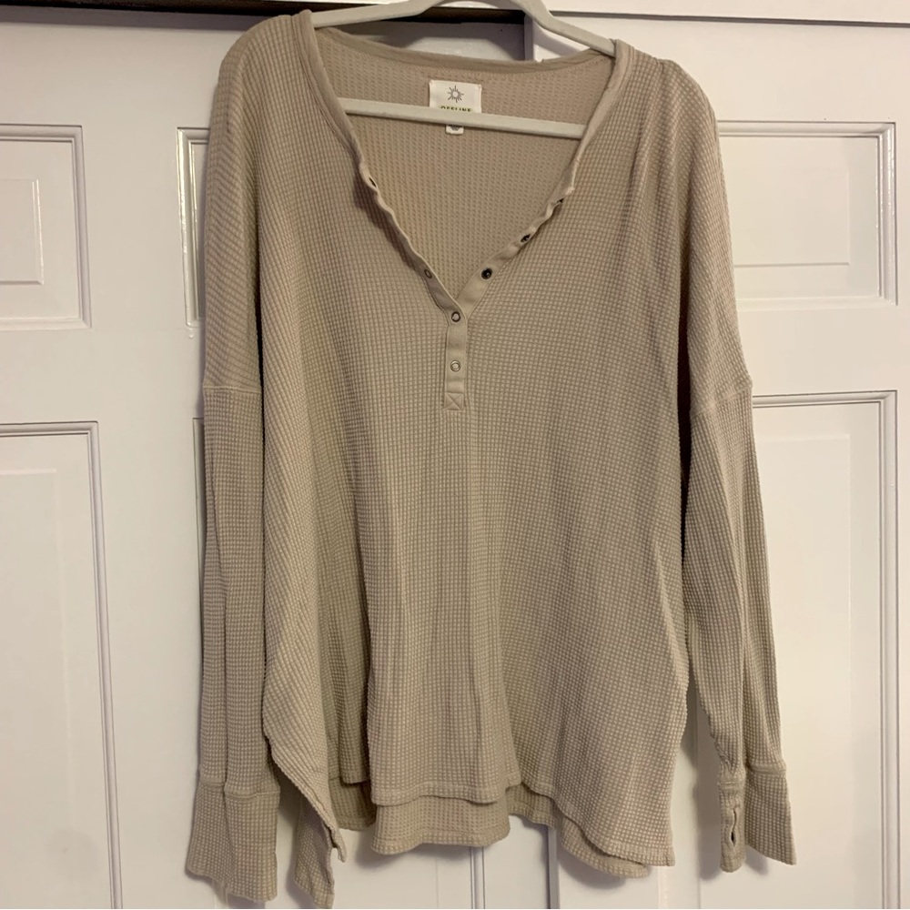 Aerie offline waffle-knit tee
